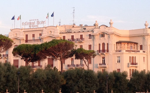 Heute noch so edel wie eh und je: Grand Hotel Rimini. (c) Pohl